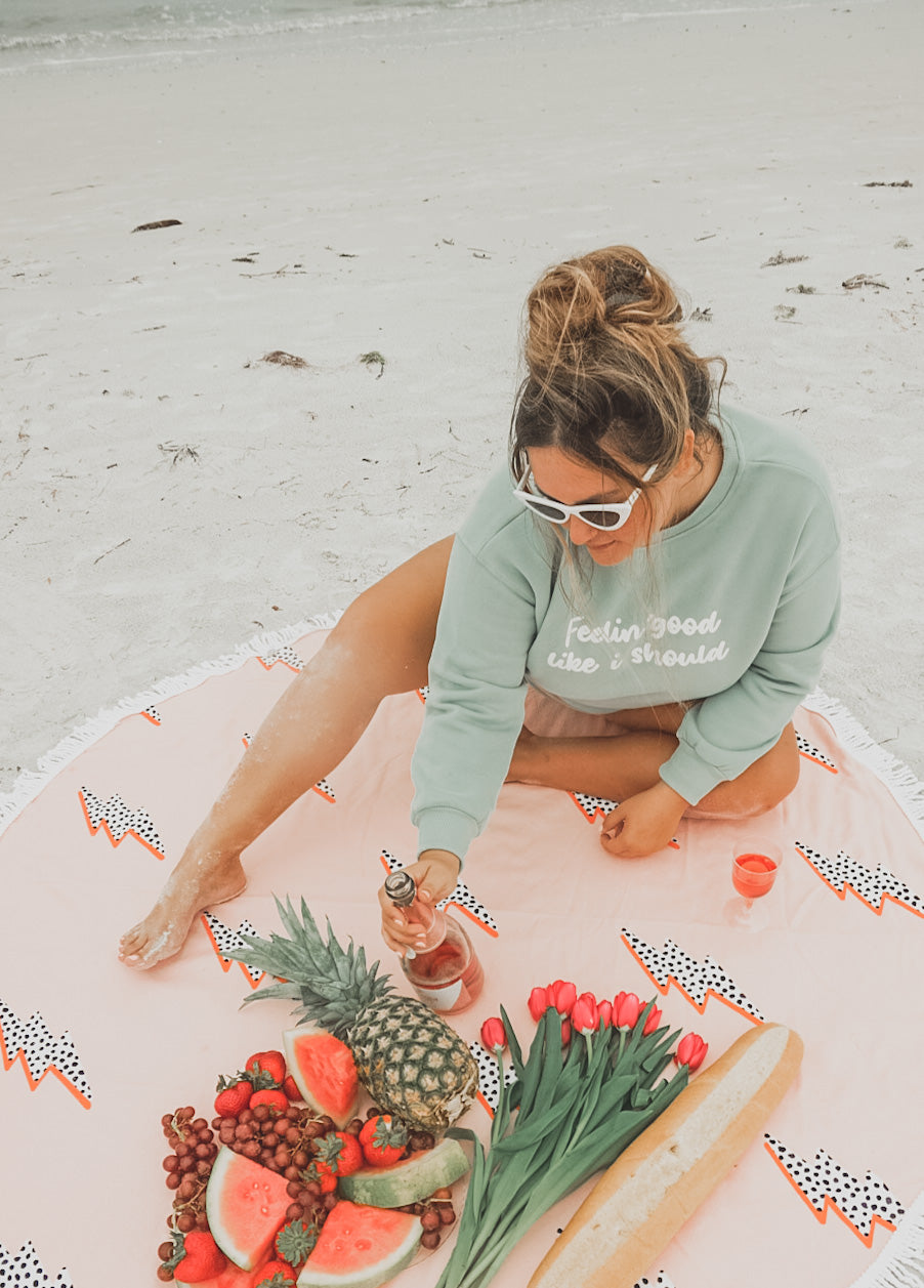 Feeling Good Sweat Short Set