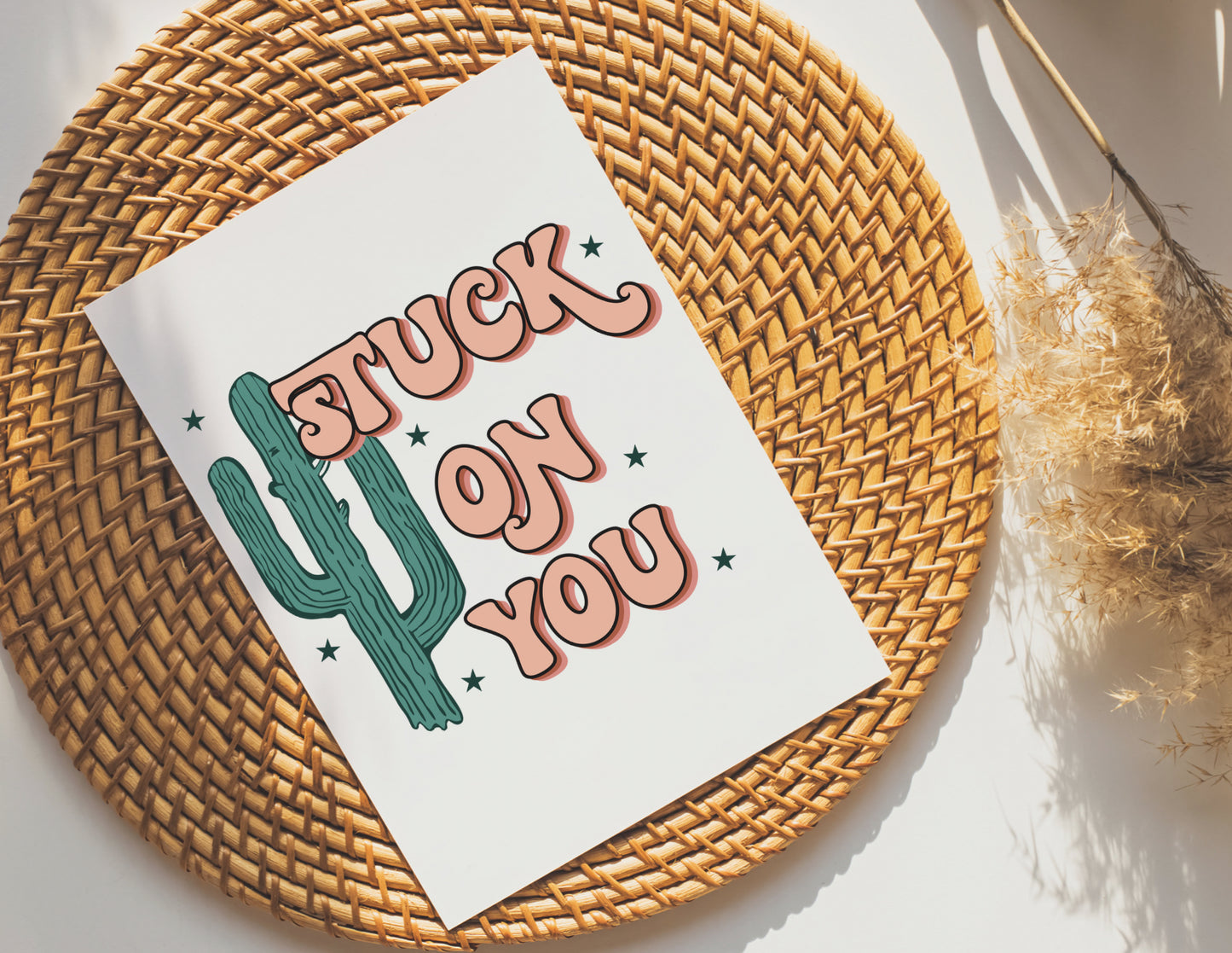Stuck On You Mini Valentines Card