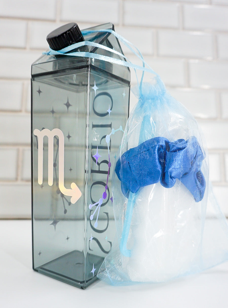 Holographic Astrology Black Milk Carton Bottle Set
