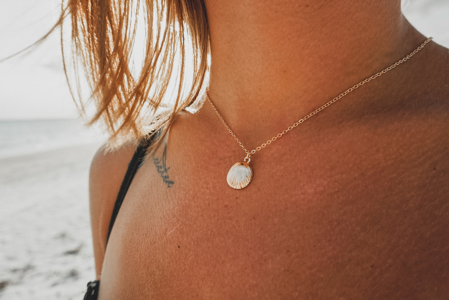 Gold Seashell Necklace