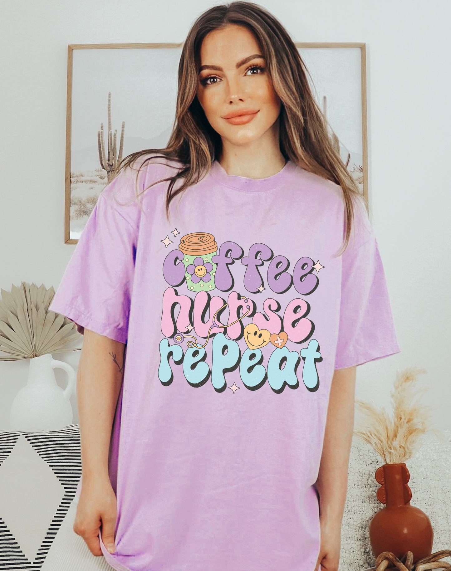 Coffee Nurse Repeat Tee