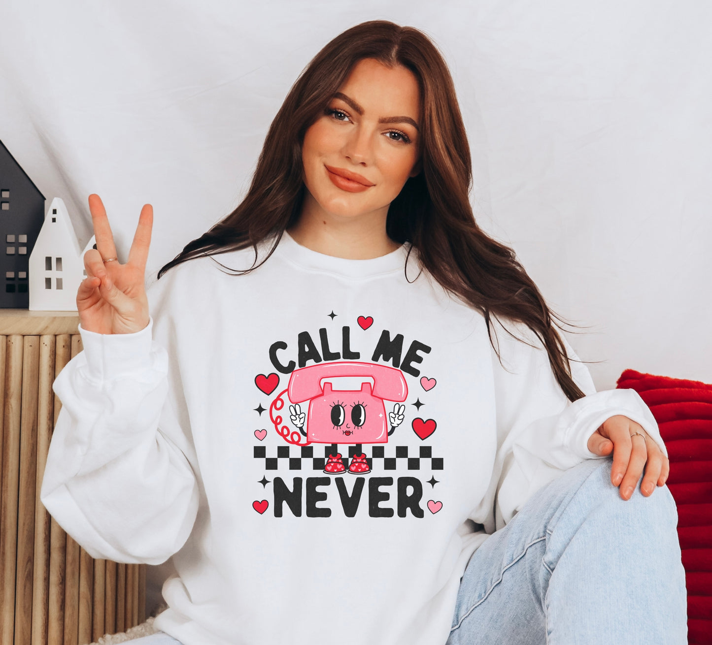 Call Me Never Crewneck