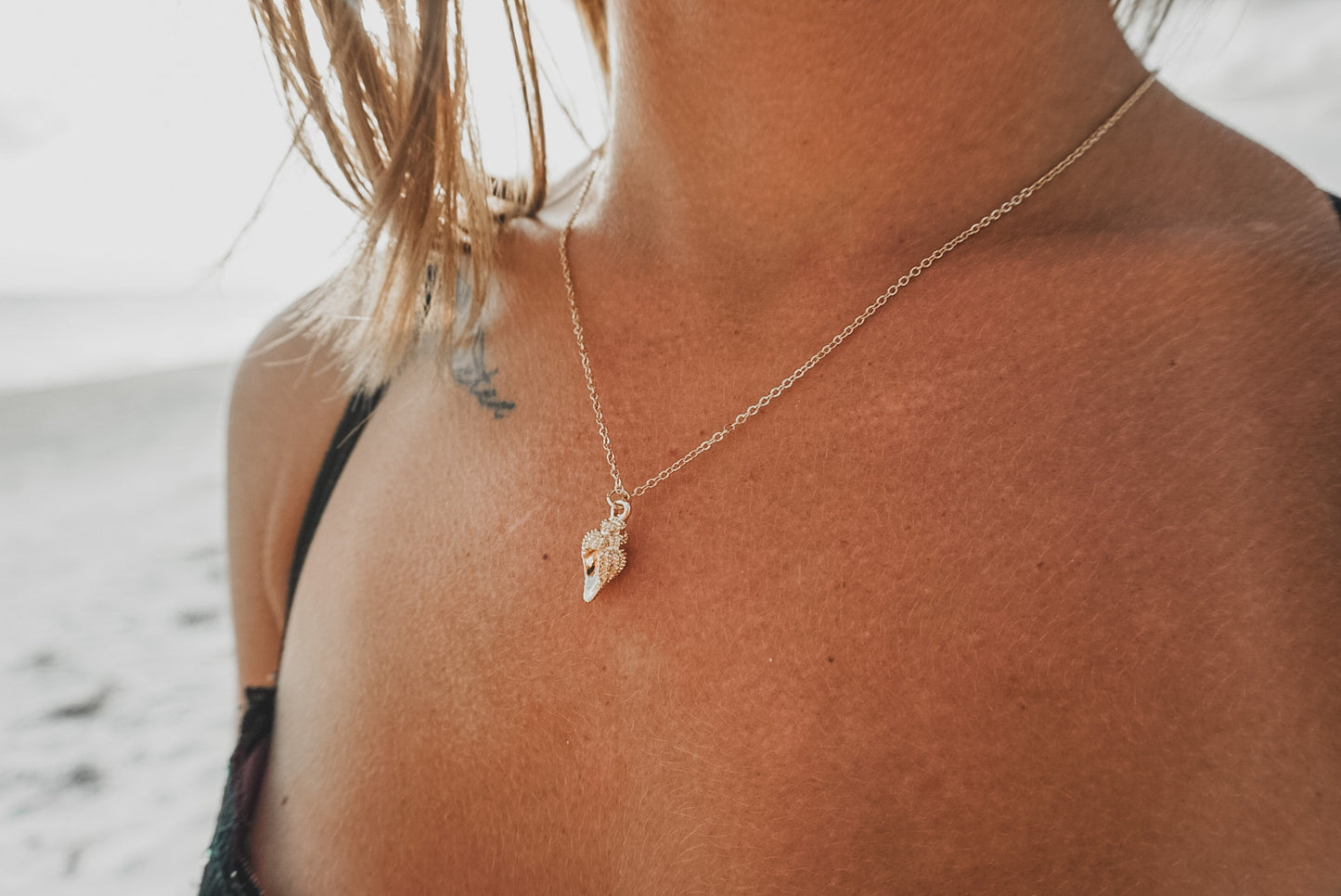 Gold Seashell Necklace