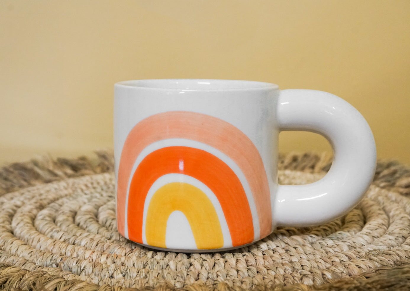 Hand Painted Rainbow Mug