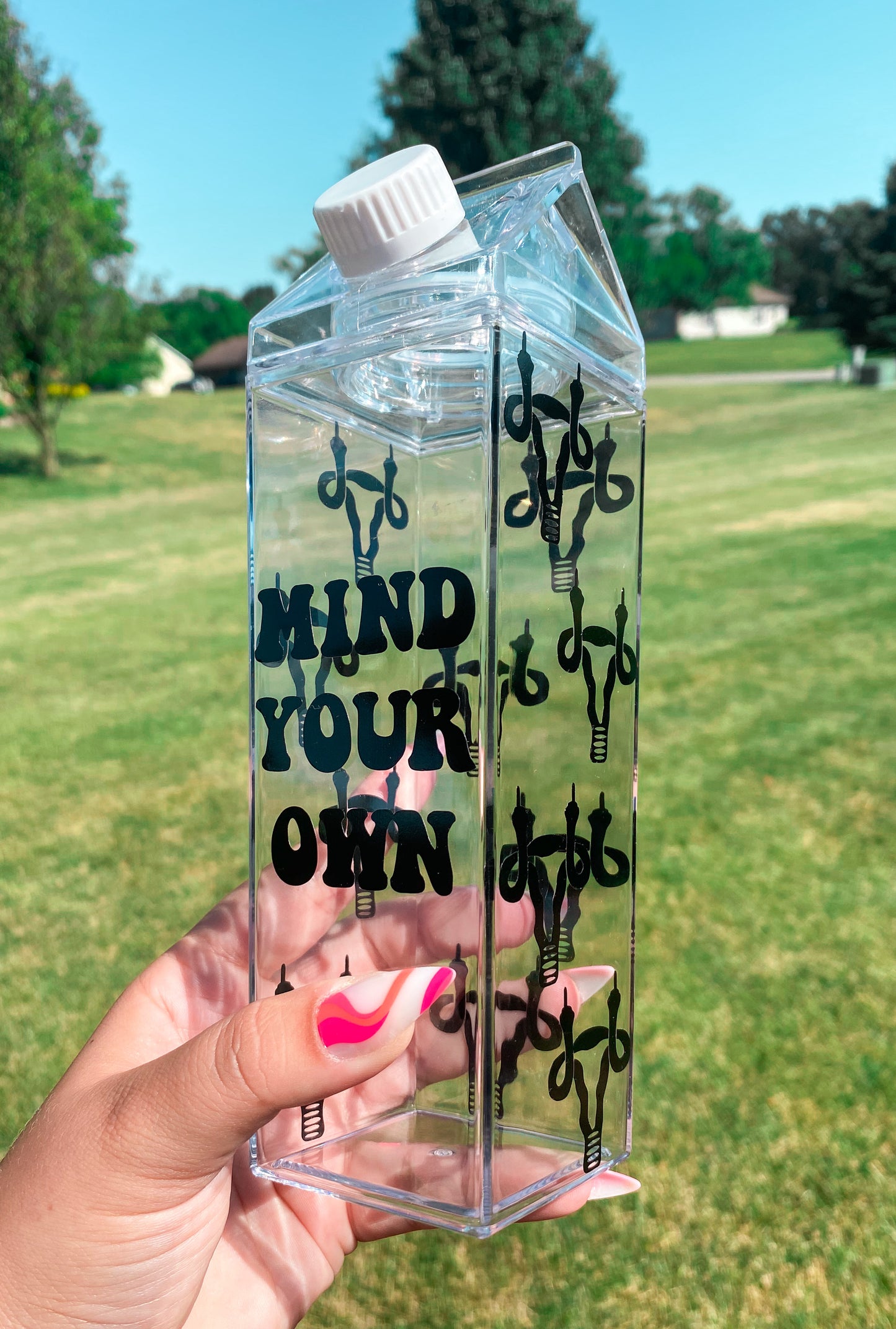 Mind Your Own Milk Carton Bottle Set
