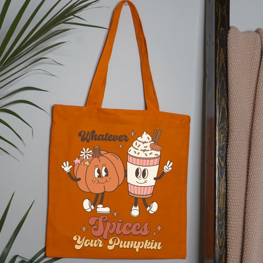 Whatever Spices Your Pumpkin Tote
