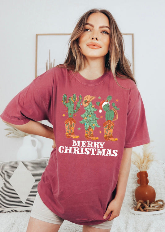 Merry Christmas Cowboy Tee