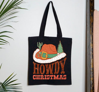 Howdy Christmas Santa Tote