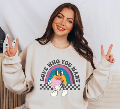 Love Who You Want Crewneck