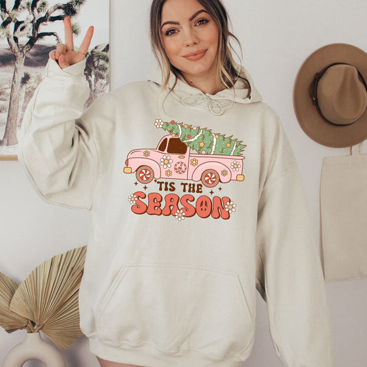 Tis’ The Season Groovy Hoodie