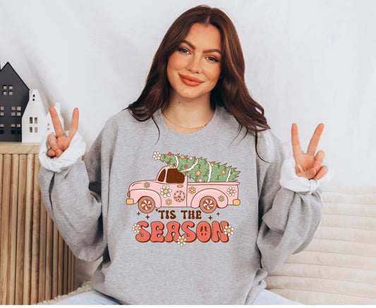 Tis’ The Season Groovy Crewneck