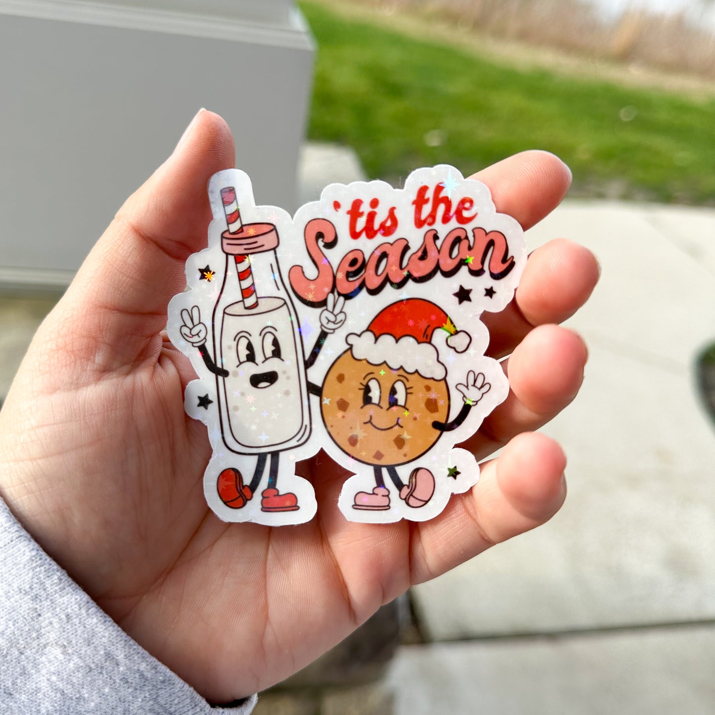 ‘Tis The Season Milk & Cookie Sticker