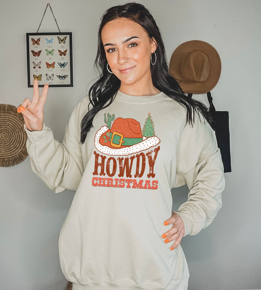 Howdy Christmas Santa Crewneck
