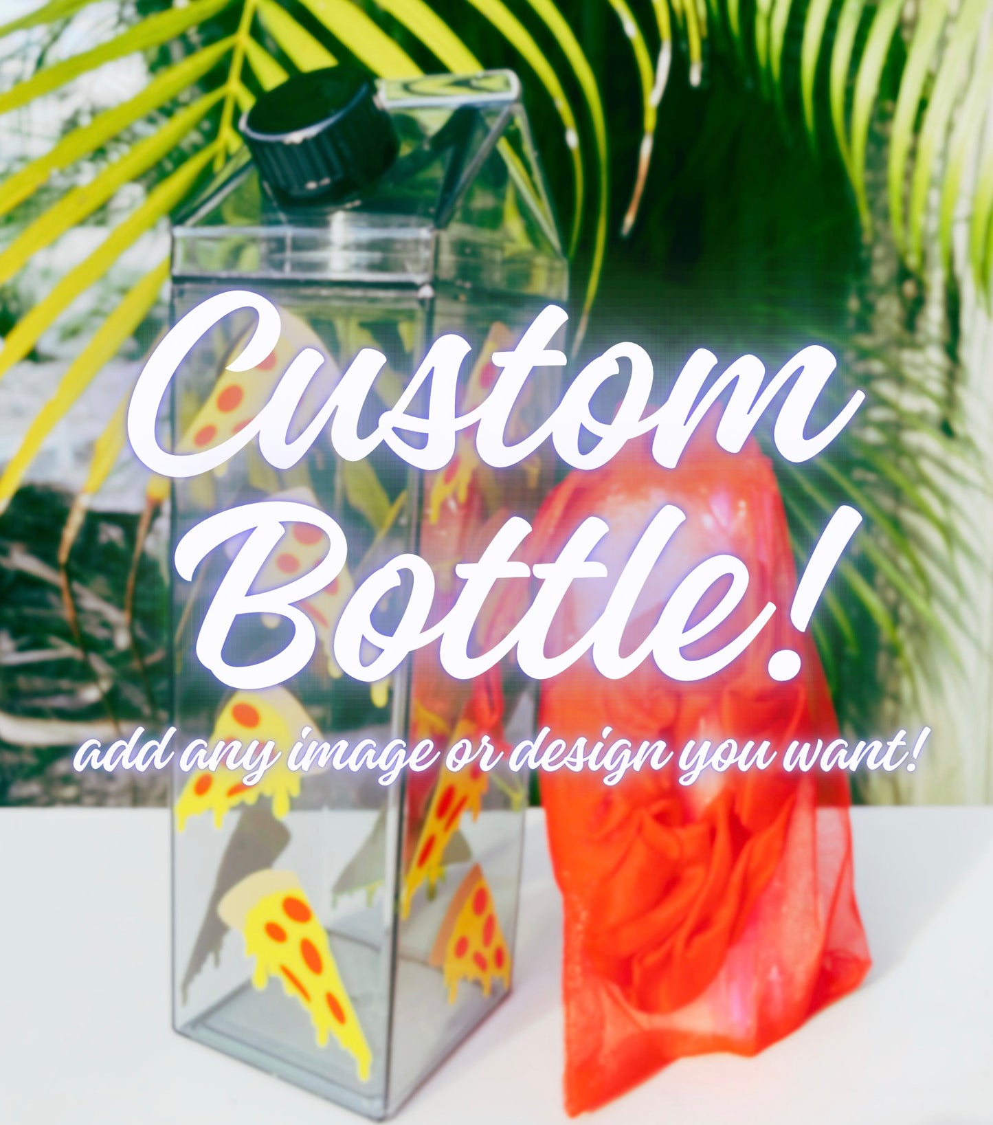 Custom Milk Carton Bottle Set
