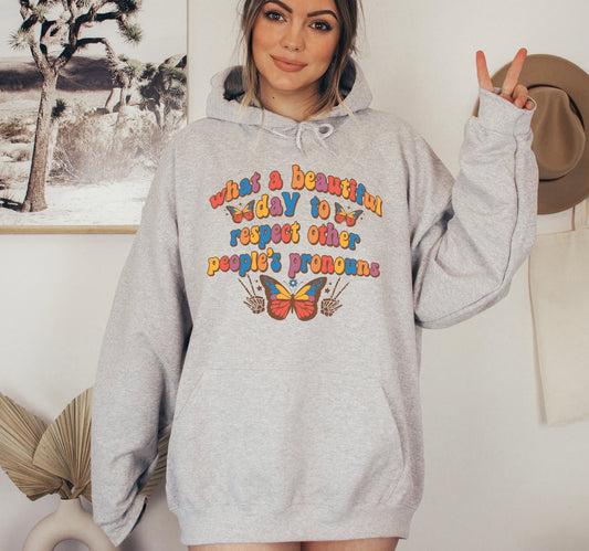Respect Pronouns Hoodie