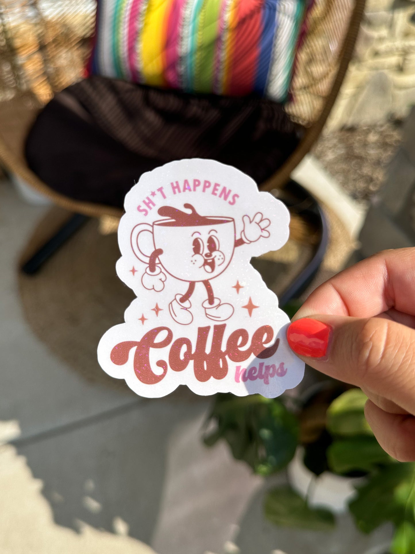 Coffee Helps Sticker