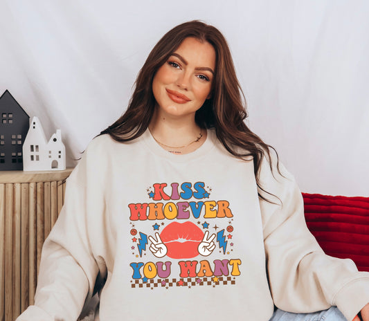 Kiss Whoever You Want Crewneck