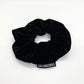 black velvet scrunchie