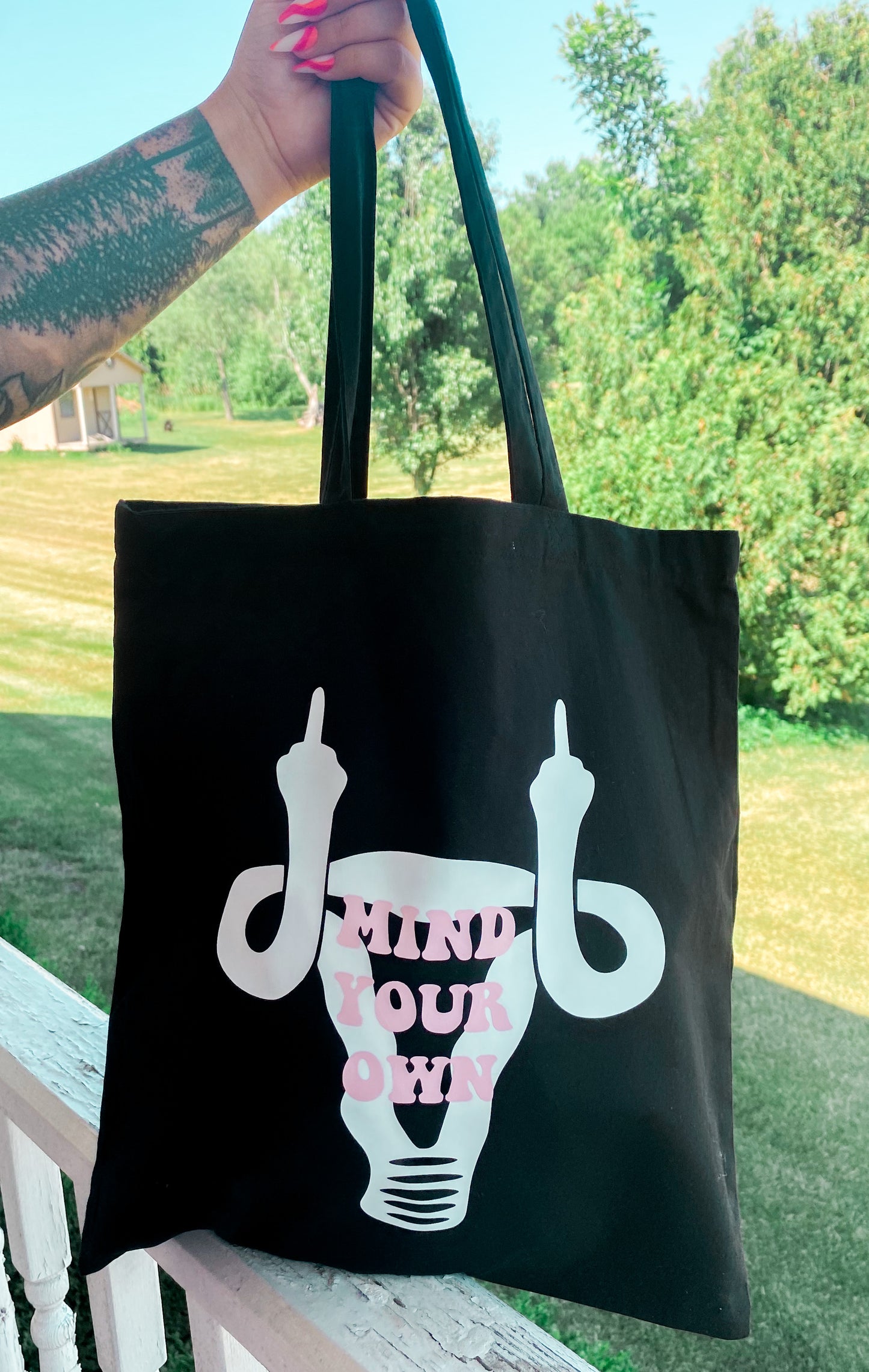 Mind Your Own Tote Bag