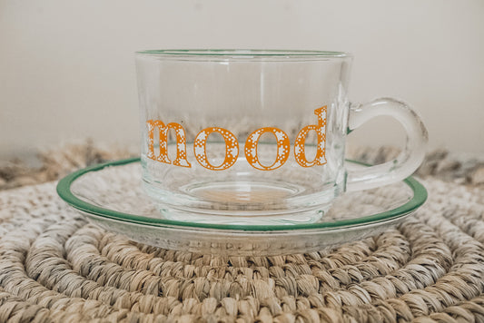 MOOD | Glass Tea Cup & Saucer