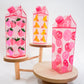 Holo Strawberry Pink Milk Carton Bottle Set