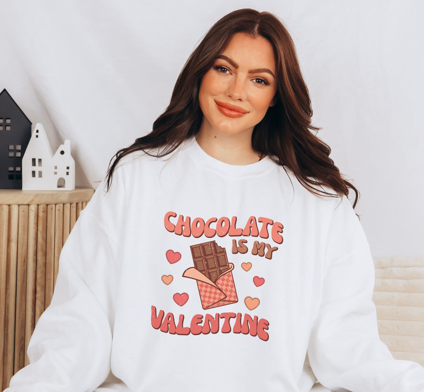 Chocolate is My Valentine Crewneck