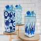 Clouds Blue Milk Carton Bottle Set
