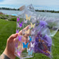 milk carton with holographic butterflies