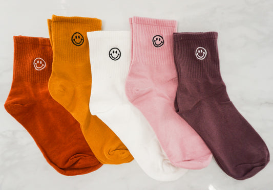 Smiley Crew Socks