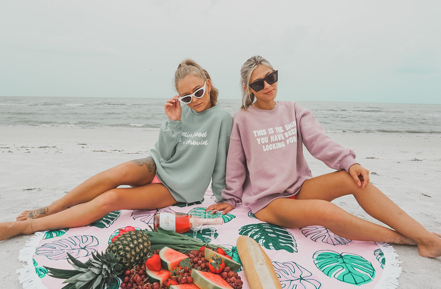 Monstera Leaf Beach Blanket