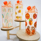 Boho Rainbow Orange Milk Carton Bottle Set